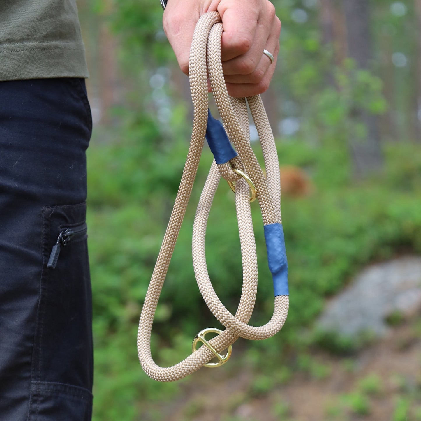 Retrieverkoppel Viddjá – Beige 10mm